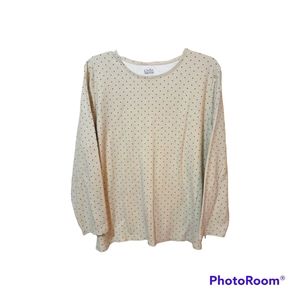 ⭐️Host Pick⭐️ Croft & Barrow Classic Tee, Polka Dots, 3X